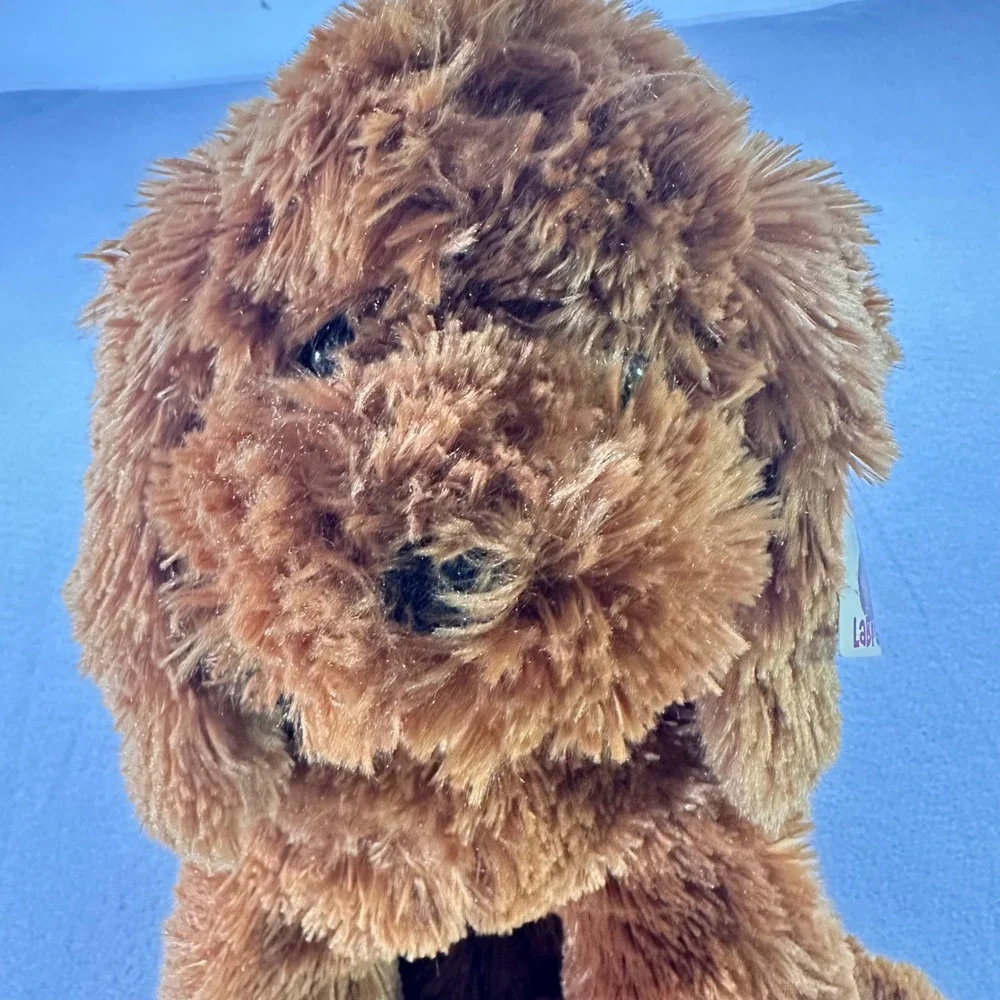 Vintage NWT GUND Lord & Taylor Labradoodle Plush Brown Dog Collar 12